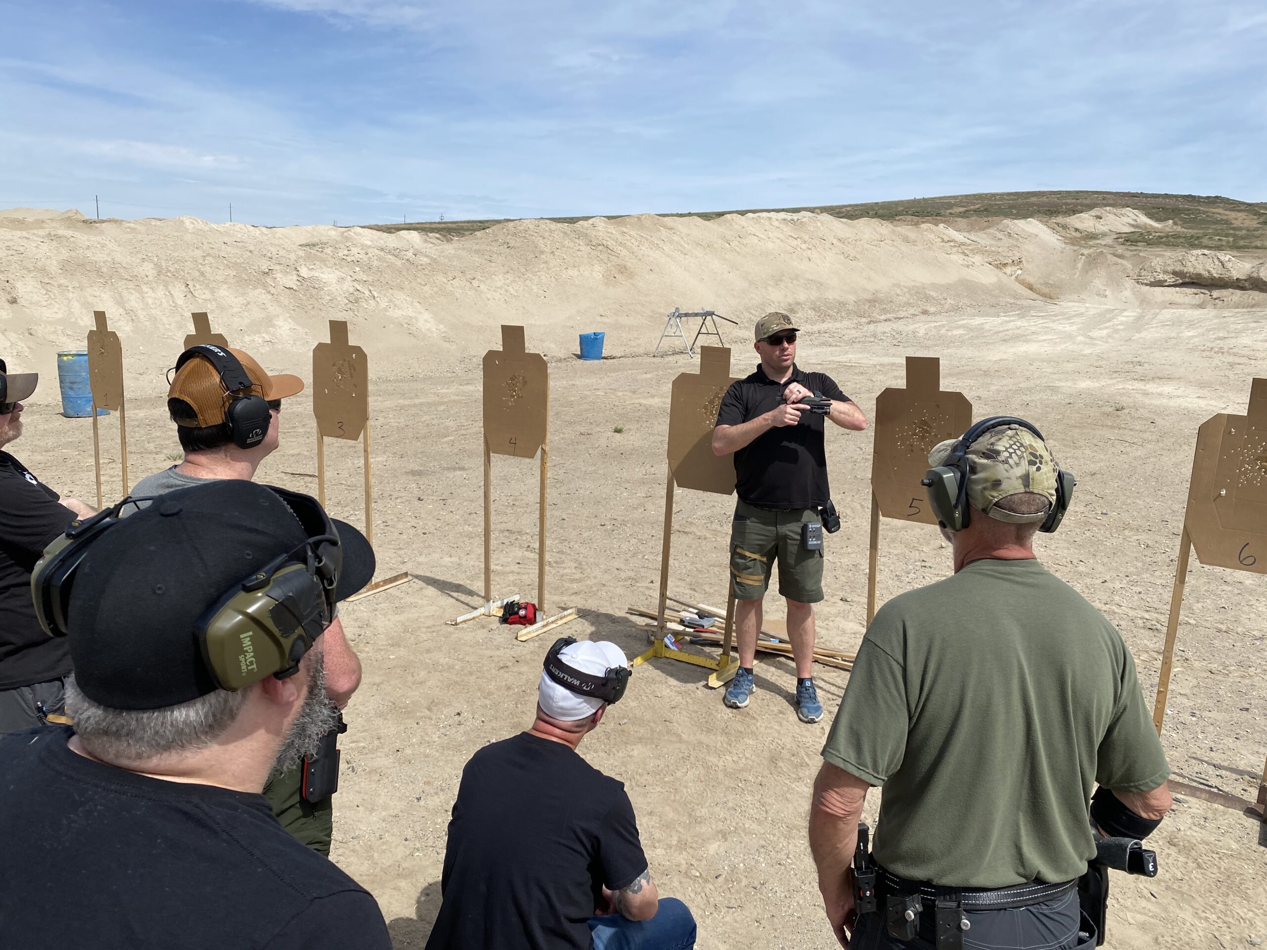 Riley Bowman Teaching Pistol Intelligence in Idaho