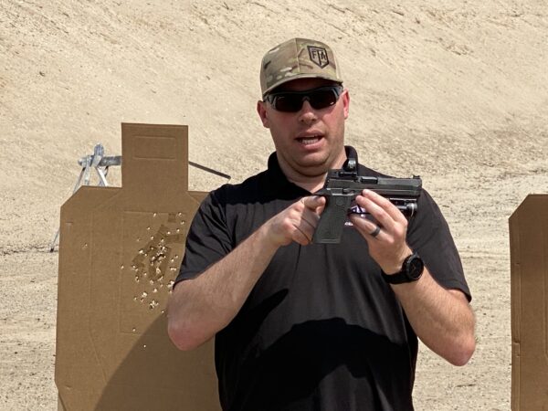 Riley Bowman Teaches About Grip in Pistol Intelligence Course