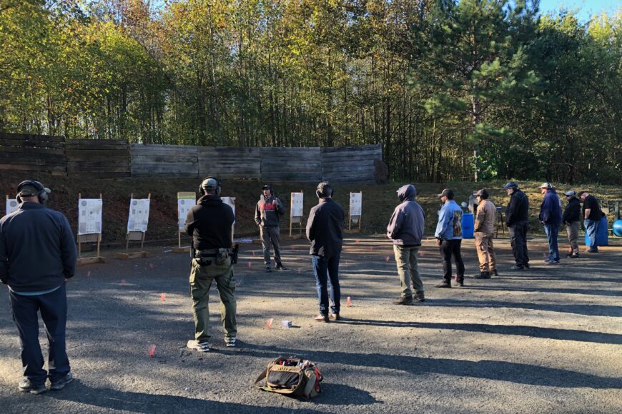 Riley Teaching Pistol IQ at Apache Solutions